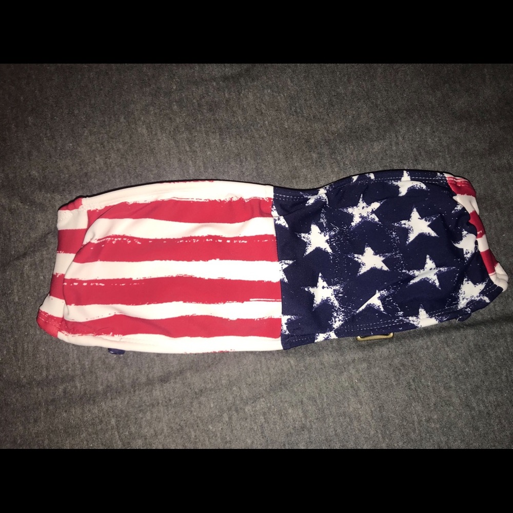 flag bikini top